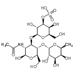 CAS 登录号：153088-71-2， 6-脱氧-alpha-L-吡喃半乳糖基-(1->4)-[3-O-磺基-beta-D-吡喃半乳糖基-(1->3)]-2-乙酰氨基-2-脱氧-beta-D-吡喃葡萄糖