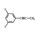 CAS 登录号：153257-97-7， 1,3-二氟-5-(1-丙炔-1-基)苯