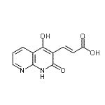 CAS 登录号:153457-34-2, (2E)-3-(4-羟基-2-氧代-1,2-二氢-1,8-萘啶-3-基)丙烯酸