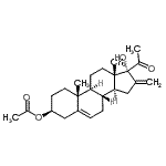 CAS#: 15369-66-1， [(3S,8R,9S,10R,13S,14S,17R)-17-Acetyl-17-Hydroxy-10,13-Dimethyl-16-Methylene-2,3,4,7,8,9,11,12,14,15-Decahydro-1H-Cyclopenta[a]Phenanthren-3-Yl] Acetate