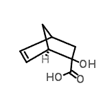 CAS 登录号：153923-33-2， (1R)-2-羟基双环[2.2.1]庚-5-烯-2-羧酸