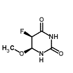 CAS 登录号：154121-06-9， (5R,6S)-5-氟-6-甲氧基二氢-2,4(1H,3H)-嘧啶二酮