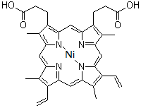 CAS 登录号：15415-30-2， 原卟啉IX镍(II)