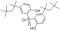 结构式 CAS# 15452-89-8, 2,2'-磺酰基二(4-叔-辛基苯酚)