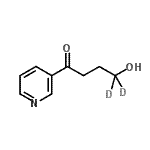 CAS 登录号：154603-21-1， 4-羟基-1-(3-吡啶基)-1-(4,4-<sup>2</sup>H<sub>2</sub>)丁酮