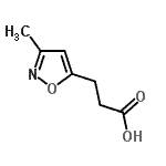 CAS 登录号：154928-89-9， 3-(3-甲基-1,2-恶唑-5-基)丙酸