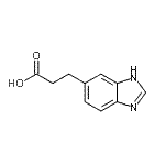 CAS 登录号：155049-54-0， 3-(1H-苯并咪唑-5-基)丙酸