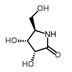 CAS 登录号：155102-96-8， (3R,4R,5R)-3,4-二羟基-5-(羟基甲基)-2-吡咯烷酮