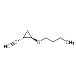 CAS 登录号：155223-33-9， (1R,2S)-1-丁氧基-2-乙炔基环丙烷