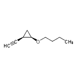 CAS 登录号：155223-34-0， (1R,2R)-1-丁氧基-2-乙炔基环丙烷