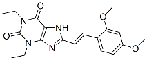 CAS 登录号：155271-02-6， 8-[(E)-2-(2,4-二甲氧基苯基)乙烯基]-1,3-二乙基-7H-嘌呤-2,6-二酮