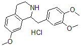 CAS 登录号：155413-71-1， 1-[(3,4-二甲氧基苯基)甲基]-7-甲氧基-1,2,3,4-四氢异喹啉盐酸盐
