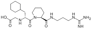 CAS#: 155415-08-0， 2-[[(2R)-3-Cyclohexyl-1-[(2S)-2-[3-(Diaminomethylideneamino)Propylcarbamoyl]Piperidin-1-Yl]-1-Oxopropan-2-Yl]Amino]Acetic Acid