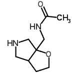 CAS 登录号：155448-57-0， N-(六氢-6aH-呋喃并[2,3-c]吡咯-6a-基甲基)乙酰胺