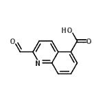 CAS 登录号：155602-26-9， 2-甲酰基-5-喹啉羧酸