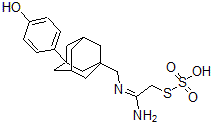 CAS 登录号：155622-16-5， 1-[[(1-氨基-2-磺基硫基乙亚基)氨基]甲基]-3-(4-羟基苯基)金刚烷
