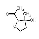 CAS 登录号：155655-73-5， 1-(3-羟基-3-甲基-1,2-恶唑烷-2-基)乙酮