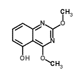 CAS 登录号：155824-63-8， 2,4-二甲氧基-5-喹唑啉醇