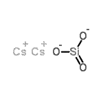 结构式 CAS# 15586-77-3, 氧代硅烷二醇二铯
