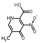 CAS#: 155919-05-4， 5-Methyl-3-Nitro-4-Oxo-1,4-Dihydro-2-Pyridinecarboxylic Acid