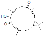CAS#: 155969-80-5， (4Z,8Z,12Z,14R)-7-Hydroxy-4,8,12,15,15-Pentamethylbicyclo[12.1.0]Pentadeca-4,8,12-Triene-6,11-Dione