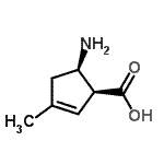 CAS 登录号：156292-40-9， (1S,5R)-5-氨基-3-甲基-2-环戊烯-1-羧酸