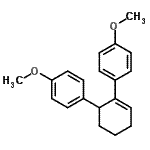 CAS 登录号：15638-16-1， 1,1'-(2-环己烯-1,2-二基)二(4-甲氧基苯)