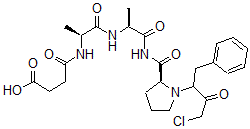 CAS#: 156616-24-9， 4-[[(2S)-1-[[(2S)-1-[[(2S)-1-(4-Chloro-3-Oxo-1-Phenylbutan-2-Yl)Pyrrolidine-2-Carbonyl]Amino]-1-Oxopropan-2-Yl]Amino]-1-Oxopropan-2-Yl]Amino]-4-Oxobutanoic Acid