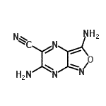 CAS 登录号：157224-99-2， 3,6-二氨基[1,2]恶唑并[3,4-b]吡嗪-5-甲腈