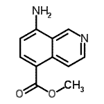 CAS 登录号：157252-30-7， 甲基8-氨基-5-异喹啉羧酸酯