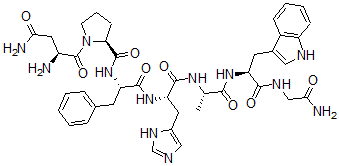 CAS#: 157623-03-5， L-Asparaginyl-L-prolyl-L-phenylalanyl-L-histidyl-L-alanyl-L-tryptophyl-Glycinamide