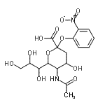 CAS 登录号：157707-92-1， 2-硝基苯基5-乙酰氨基-3,5-二脱氧-6-(1,2,3-三羟基丙基)己-2-酮吡喃糖苷酸