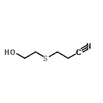 结构式 CAS# 15771-37-6, 3-[(2-羟基乙基)硫基]丙腈