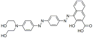 CAS 登录号：15773-36-1， 4-[[4-[[4-[二(2-羟基乙基)氨基]苯基]偶氮]苯基]偶氮]-3-羟基-2-萘甲酸