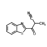 CAS 登录号：157764-45-9， 3-(1,3-苯并噻唑-2-基)-2-甲基-3-氧代丙腈