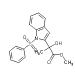 CAS#: 157873-95-5， Methyl 2-Hydroxy-2-[1-(Phenylsulfonyl)-1H-Indol-2-Yl]Propanoate