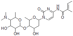 CAS#: 157878-05-2， (E)-N-[1-[5-(5-Dimethylamino-3,4-Dihydroxy-6-Methyloxan-2-Yl)Oxy-4-Hydroxy-6-Methyloxan-2-Yl]-2-Oxopyrimidin-4-Yl]-2-Methylbut-2-Enamide