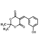 CAS#: 15795-58-1， 5-(3-Hydroxybenzylidene)-2,2-Dimethyl-1,3-Dioxane-4,6-Dione