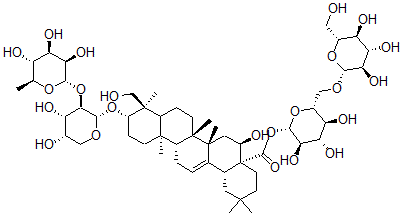CAS 登录号：158511-57-0， 苜蓿-皂角苷P(1)