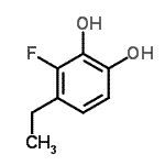 CAS 登录号：158641-49-7， 4-乙基-3-氟-1,2-苯二酚