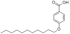 结构式 CAS# 15872-44-3, 4-正十一烷基氧基苯甲酸