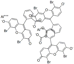 CAS 登录号：15876-57-0， 二铝三[2-(4,5-二溴-6-氧代-3-氧代氧杂蒽-9-基)]苯甲酸酯