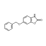 结构式 CAS# 158822-84-5, 6-(苄氧基)-1,3-苯并恶唑-2(3H)-酮