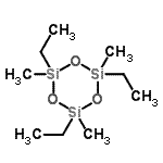 CAS 登录号：15901-49-2， 2,4,6-三乙基-2,4,6-三甲基-1,3,5,2,4,6-三氧杂三硅杂环己烷