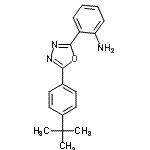 CAS 登录号：159222-57-8， 2-{5-[4-(2-甲基-2-丙基)苯基]-1,3,4-恶二唑-2-基}苯胺