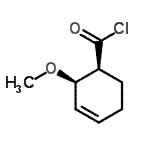 CAS 登录号：159415-27-7， (1S,2R)-2-甲氧基-3-环己烯-1-甲酰氯