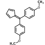 CAS 登录号：15972-55-1， 1,1'-(2,4-环戊二烯-1-亚基甲基烯)二(4-甲氧基苯)