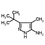 CAS#: 159976-74-6， 4-Methyl-3-(2-Methyl-2-Propanyl)-1H-Pyrazol-5-Amine