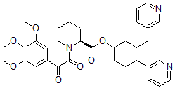 CAS#: 159997-94-1， 1,7-Di(Pyridin-3-Yl)Heptan-4-Yl (2S)-1-[2-Oxo-2-(3,4,5-Trimethoxyphenyl)Acetyl]Piperidine-2-Carboxylate