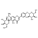 CAS 登录号：16049-42-6， (1S)-1,5-脱水-1-{2-[4-(beta-D-吡喃葡萄糖基氧基)苯基]-5-羟基-7-甲氧基-4-氧代-4H-苯并吡喃-6-基}-D-山梨糖醇